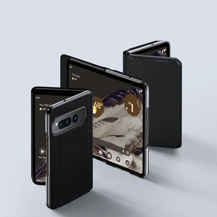 Dux Ducis - Dux Ducis Google Pixel Fold Plånboksfodral Brill - Svart