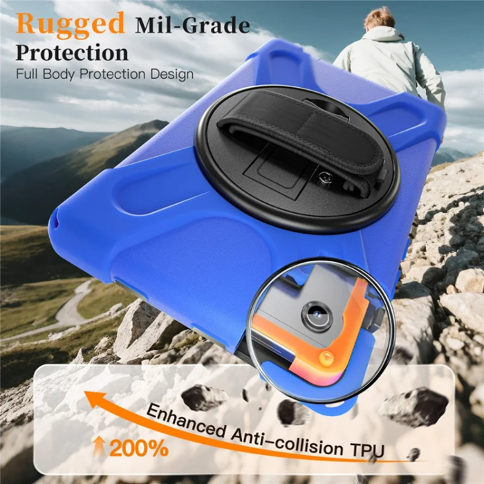 A-One Brand - Mobilskal till Galaxy Tab A11 Kickstand Silikon Axelrem