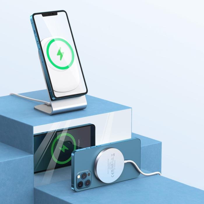 UTGATT5 - Choetech MagSafe Qi Trådlös Laddare 15W - Vit