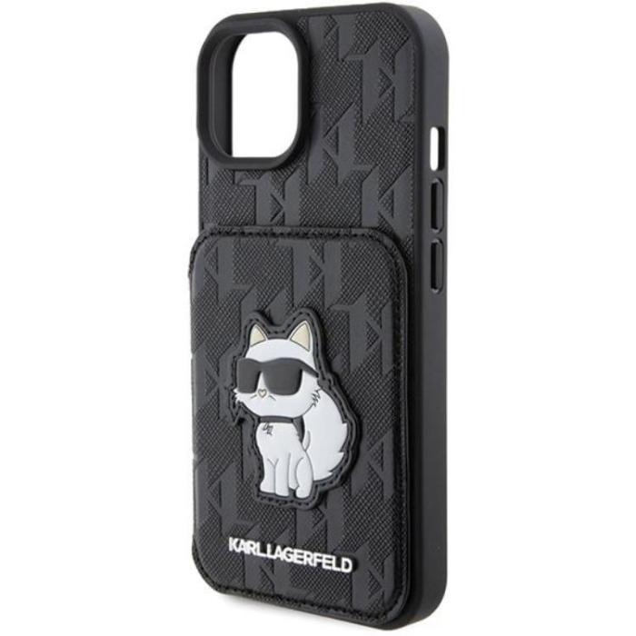 KARL LAGERFELD - Karl Lagerfeld iPhone 15 Mobilskal Korthållare Choupette
