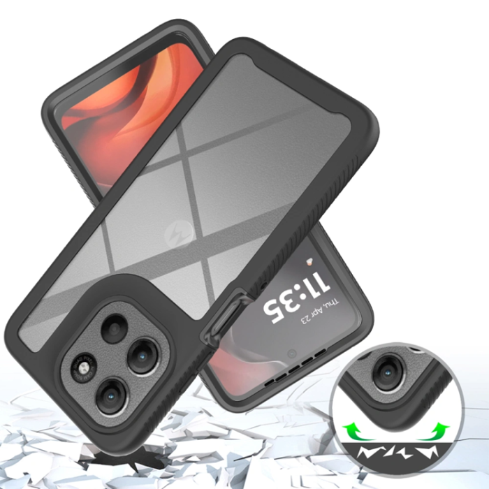 Tech-Protect - Tech-Protect Motorola Moto G56 5G Mobilskal Defense - Svart