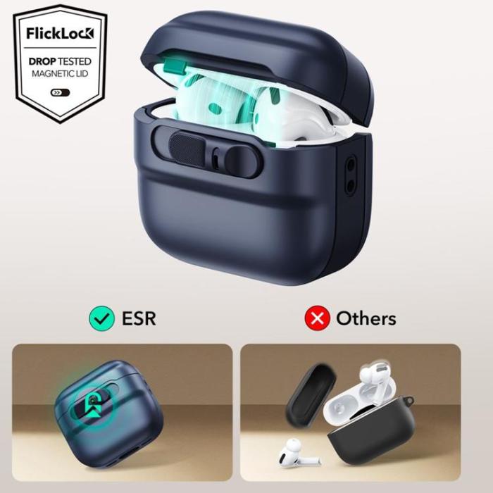 ESR - ESR Airpods 4 Skal Magsafe Halolock - Blå
