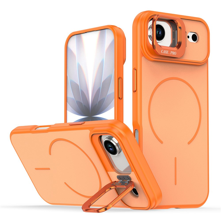 iPhone Air Mobilskal MagSafe Skin-Touch Kickstand - Orange (Orange) | 2353 | AlltMobil