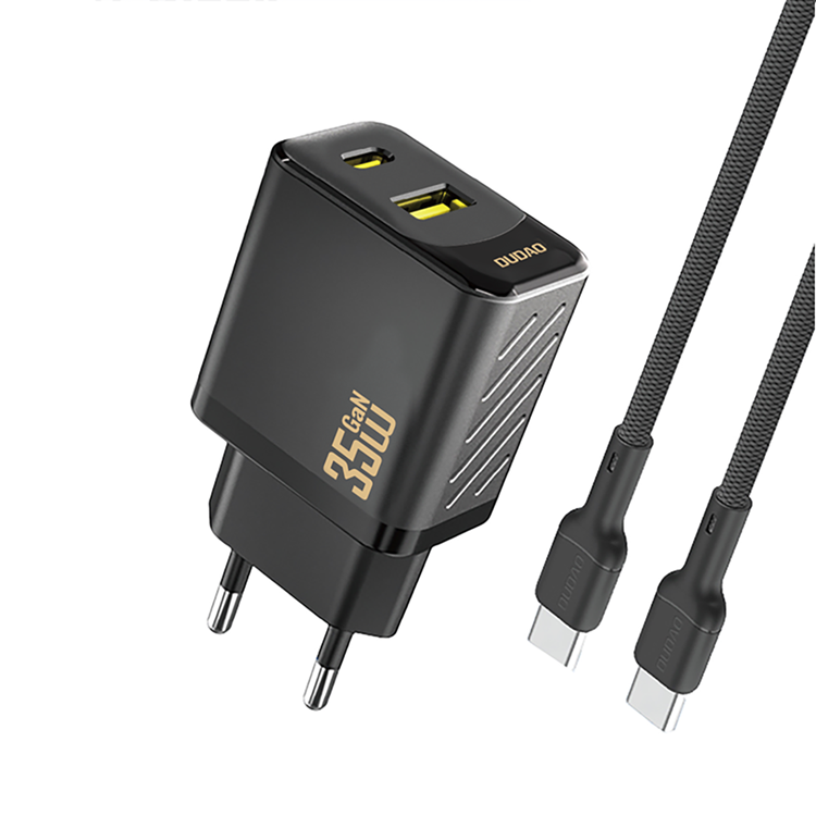 Dudao Snabbladdare USB-C USB-A PD 35W GaN med USB-C Kabel A27MaxCEU - Svart | 505295 | AlltMobil