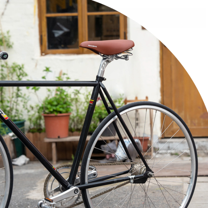 Rockbros - Rockbros Retro komfortcykelsadel 6800S - Brun
