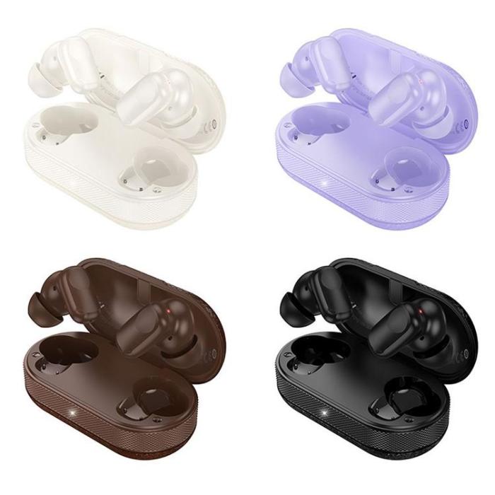 Hoco - Hoco TWS In-Ear Hörlurar Trådlösa Bluetooth EQ19 - Brun