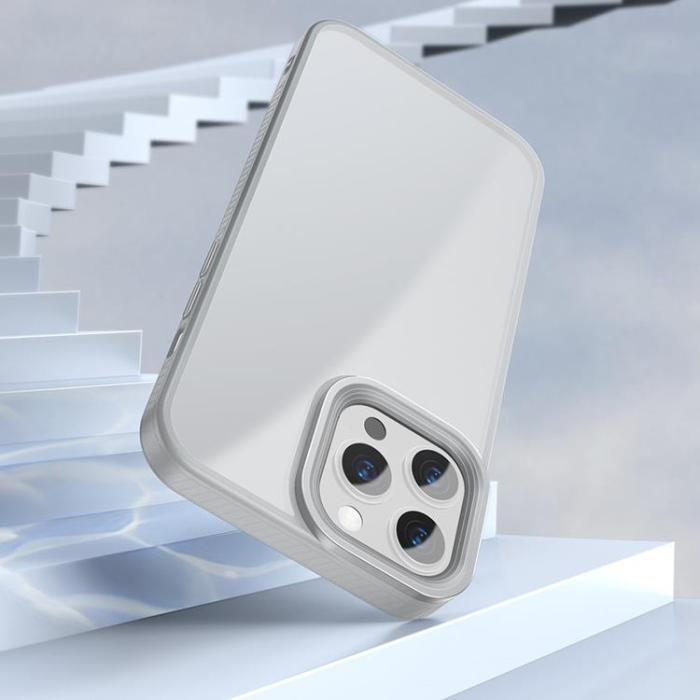 BASEUS - Baseus Crystal Skal iPhone 13 Pro - Grå