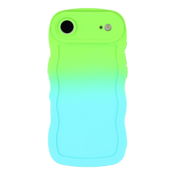 A-One Brand - iPhone Air Mobiskal Gradient Color TPU - Grön+Babyblå
