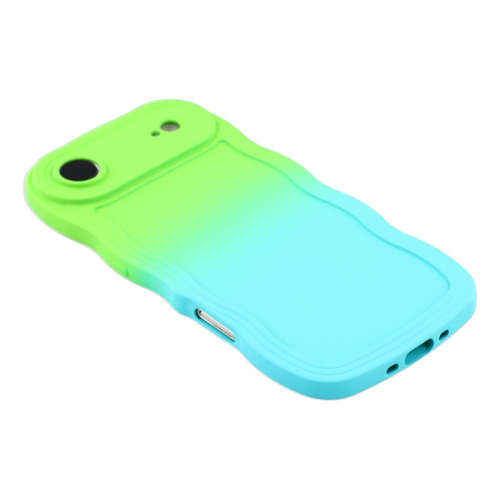 A-One Brand - iPhone Air Mobiskal Gradient Color TPU - Grön+Babyblå