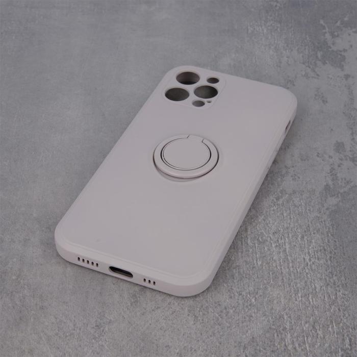 OEM - iPhone 13 Skal med Finger Grepp - Ljusgrå