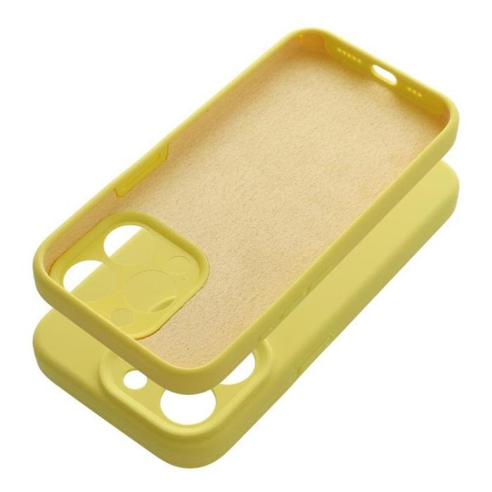 OEM - iPhone 15 Pro Mobilskal Silikon 2mm - Citron