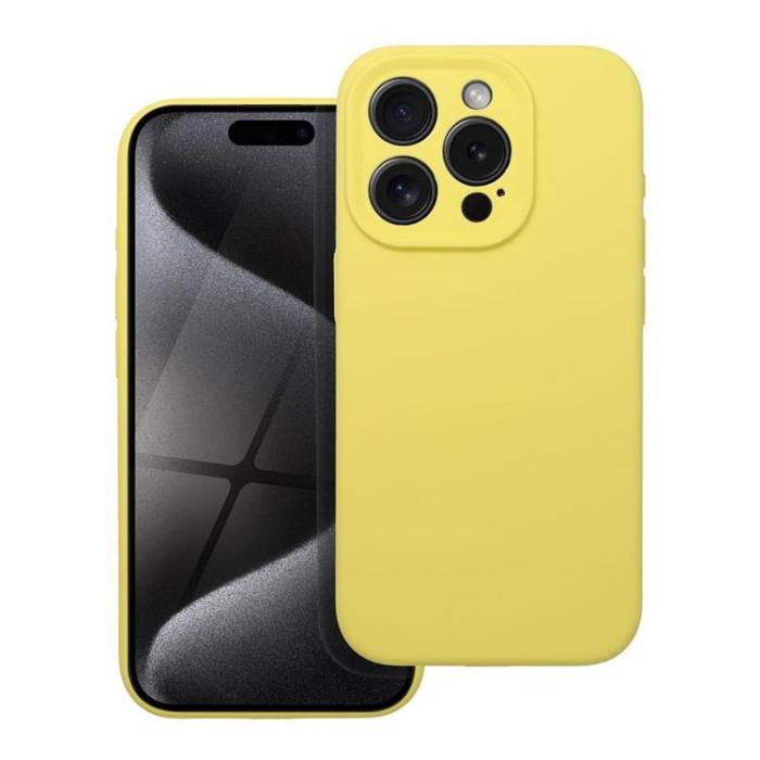 OEM - iPhone 15 Pro Mobilskal Silikon 2mm - Citron