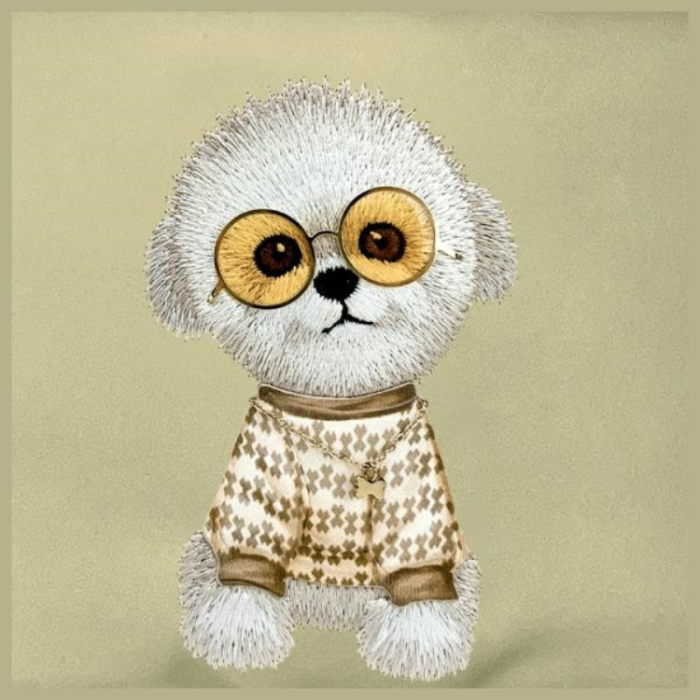 NIMMY - Nimmy Axelväska Crossbody Glasses Cool Dog - Khaki