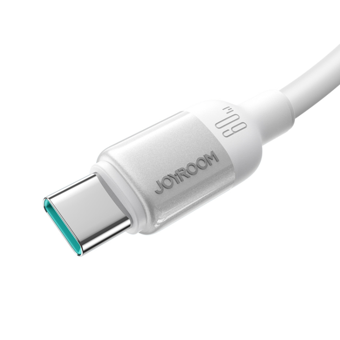 Joyroom - Joyroom USA-A till USB-C Kabel 1.2m Lively - Vit