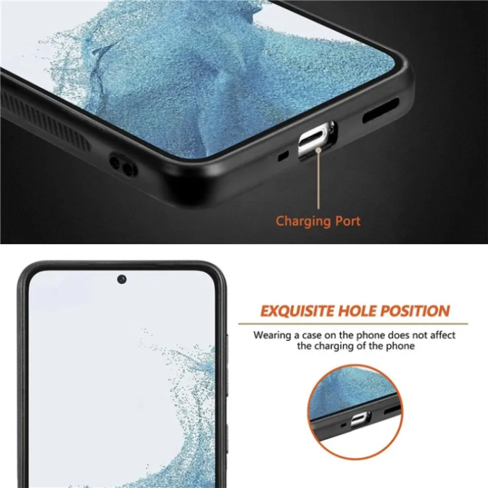 OEM - Galaxy S23 Plus Mobilskal Magsafe PU-Läder - Svart