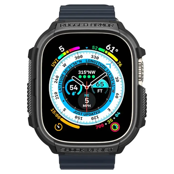 UTGATT - Spigen Apple Watch Ultra (49mm) Skal Rugged Armor - Matte Svart