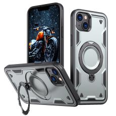 N/A - Mobilskal till iPhone 14/13 Milit&auml;rskydd Plast Kickstand - Gr&aring;