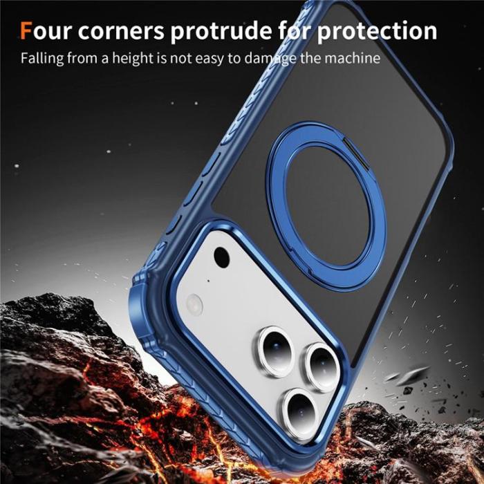 A-One Brand - iPhone 17 Pro Mobilskal MagSafe Skin Touch - Blå