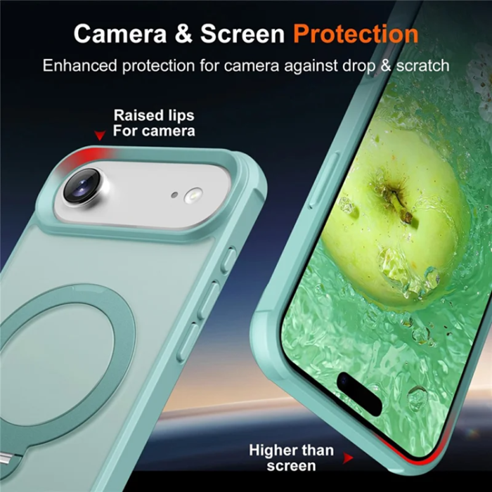 A-One Brand - iPhone Air Mobilskal MagSafe Kickstand TPU + PC - Lake Blå