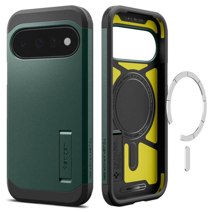 Spigen - Spigen Mobilskal För Google Pixel 11 Magsafe Tough Armor - Abyss Grön