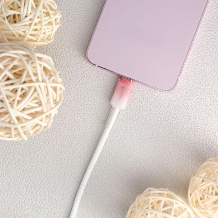 Forcell - FORCELL USB-A till USB-C 66W Kabel 3A 1m QC4.0 C352 - Vit