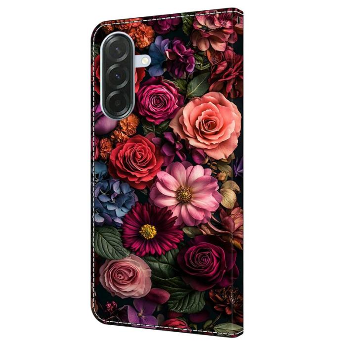 OEM - Samsung Galaxy A57 Plånboksfodral Mönstertryck Konstläder - Floral