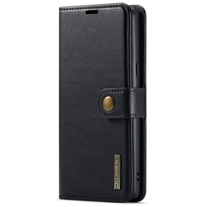 DG.MING - DG.MING Google Pixel 7 Pro Plånboksfodral Detachable 2in1 Äkta läder - Svart