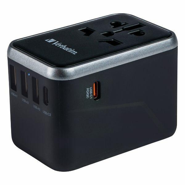 Verbatim Reseladdare 61W PD 2xUSB-C 3xUSB-A EU/UK/US - Svart | 505295 | AlltMobil