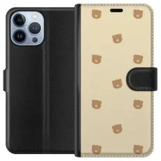 Gustaf - Pl&aring;nboksfodral till Apple iPhone 13 Pro Max med Bj&ouml;rnm&ouml;nster