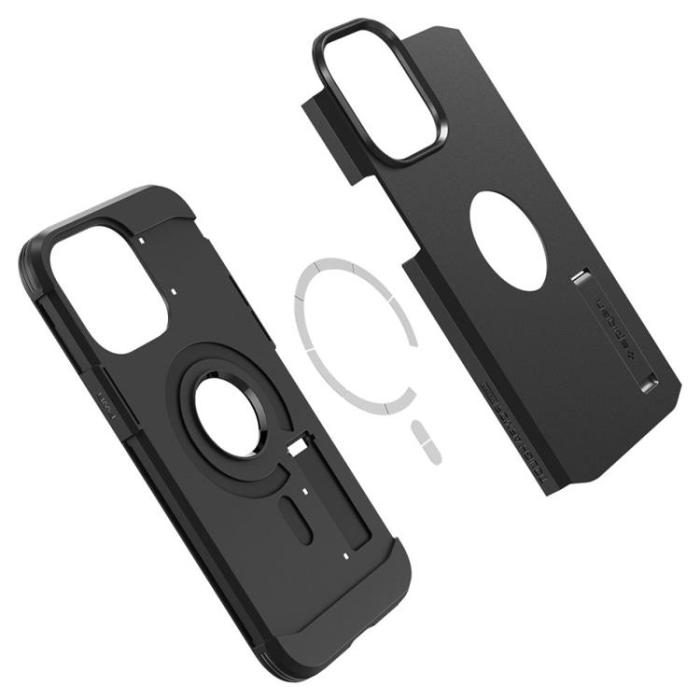 UTGATT - Spigen iPhone 14 Pro Max Skal Mag Magsafe Tough Armor - Svart