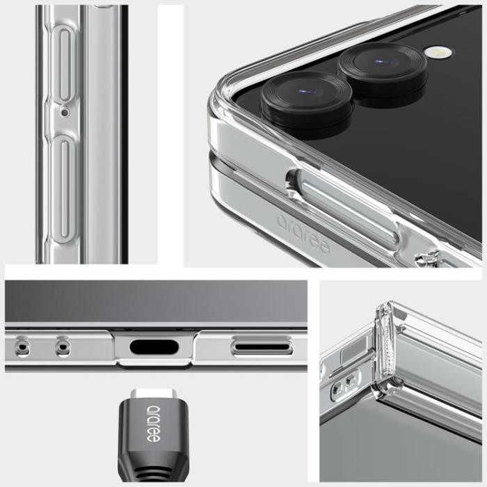 Araree - Araree Galaxy Z Flip 7 Mobilskal Nukin 360 - Transparent