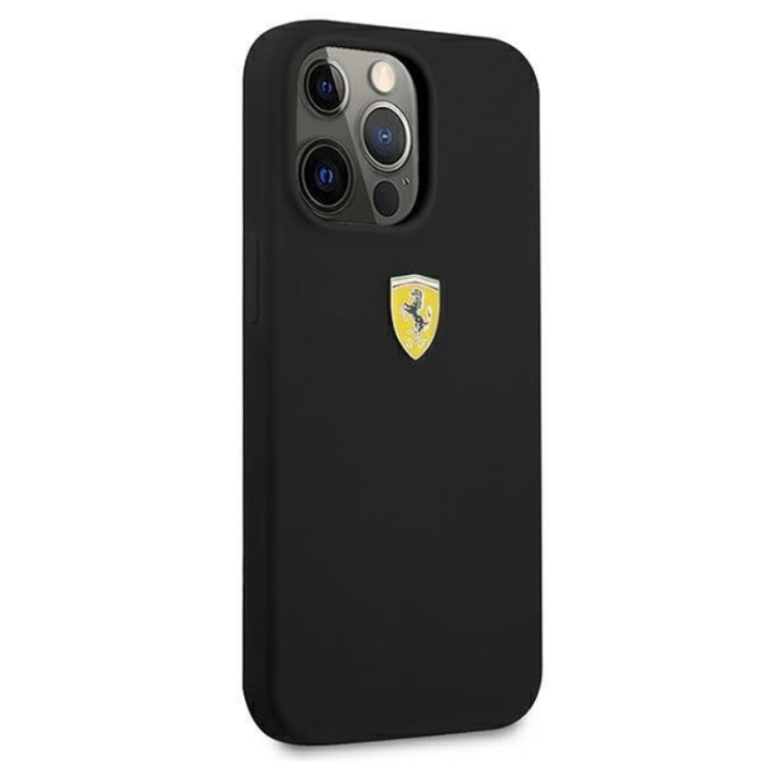 Ferrari - Ferrari iPhone 13 Pro Max Skal Silicone - Svart