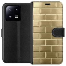 iSecrets - Pl&aring;nboksfodral till Xiaomi 13 Pro med Gyllene Murstenar