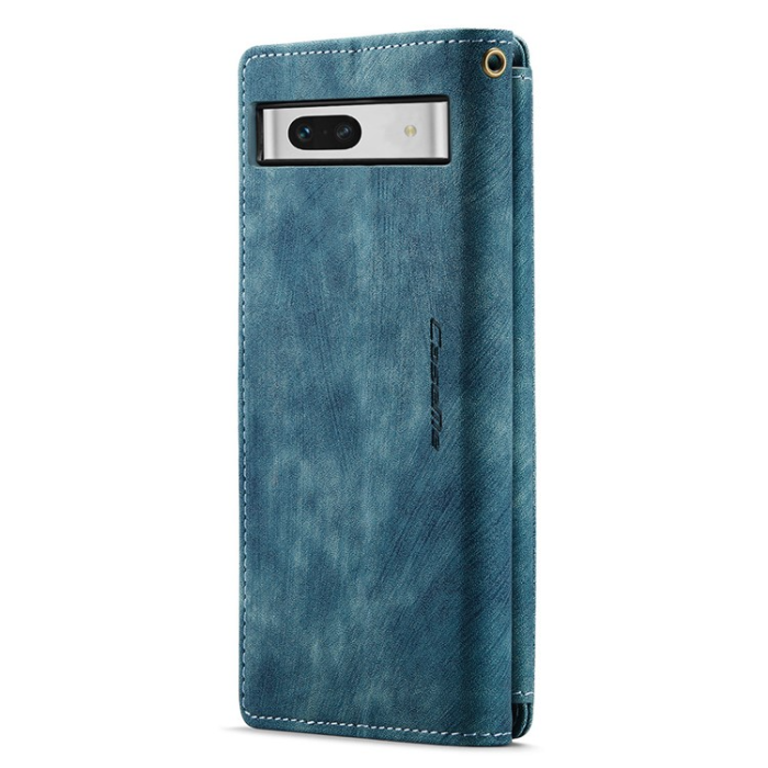 Caseme - CASEME Google Pixel 7A Plånboksfodral C30 Zipper - Blå