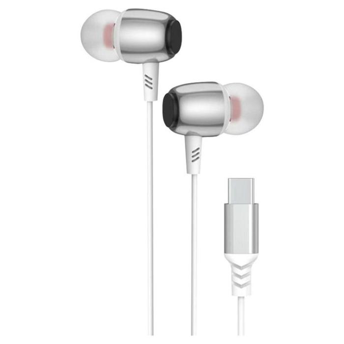 Blue Star - Blue Star Trådbunden Hörlurar USB-C Mikrofon M09C - Vit