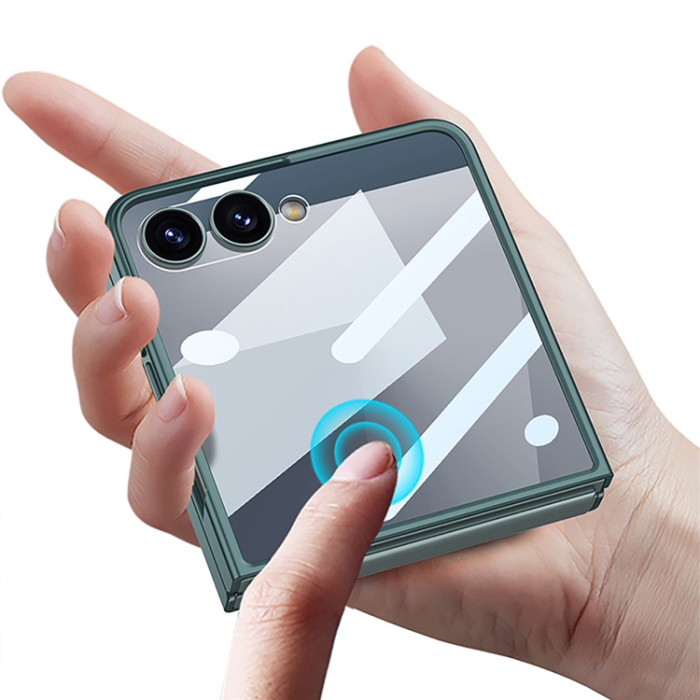 GKK - GKK Galaxy Z Flip 7 Mobilskal med Handledsrem och Skärmskydd