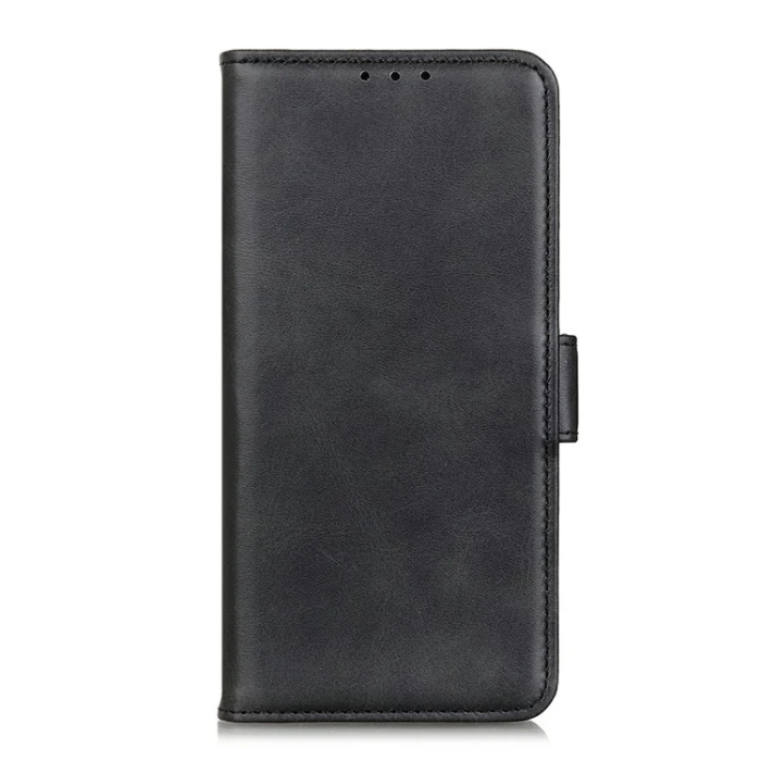A-One Brand - iPhone 17 Pro Max Plånboksfodral Cowhide Texture - Svart