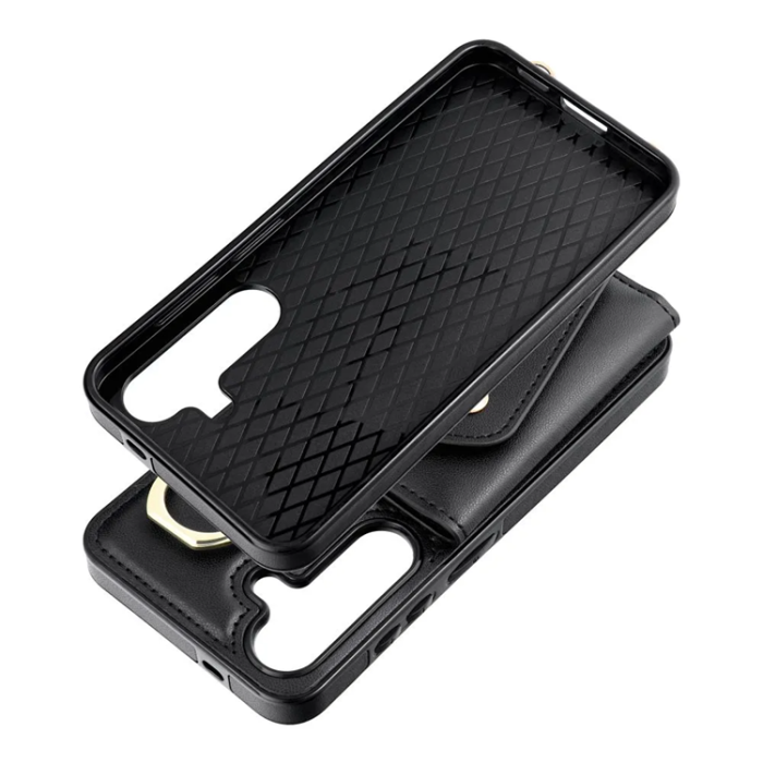 A-One Brand - Galaxy A15 5G Mobilskal Wonder Korthållare - Svart