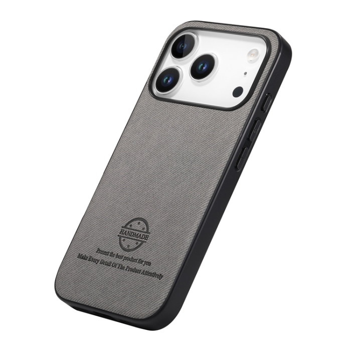 A-One Brand - iPhone 17 Pro Mobilskal Trasa Läder - Grå