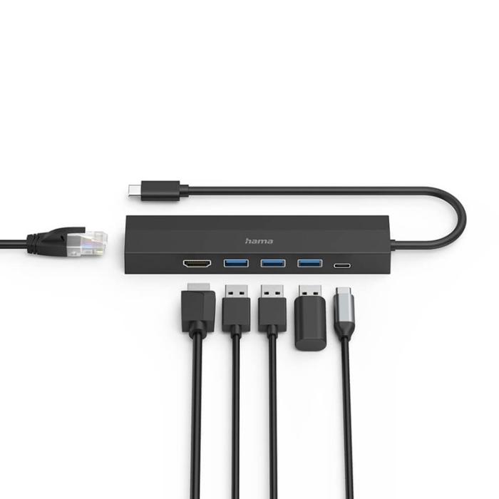 Hama - HAMA USB-C Multiport Adapter 6 portar
