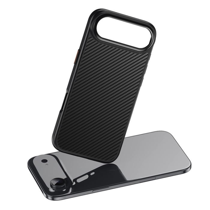 A-One Brand - iPhone 17 Air Mobilskal MagSafe Carbon Fiber - Svart