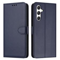 OEM - Pl&aring;nboksfodral f&ouml;r Samsung Galaxy S26 Konstl&auml;der med st&auml;ll - Bl&aring;