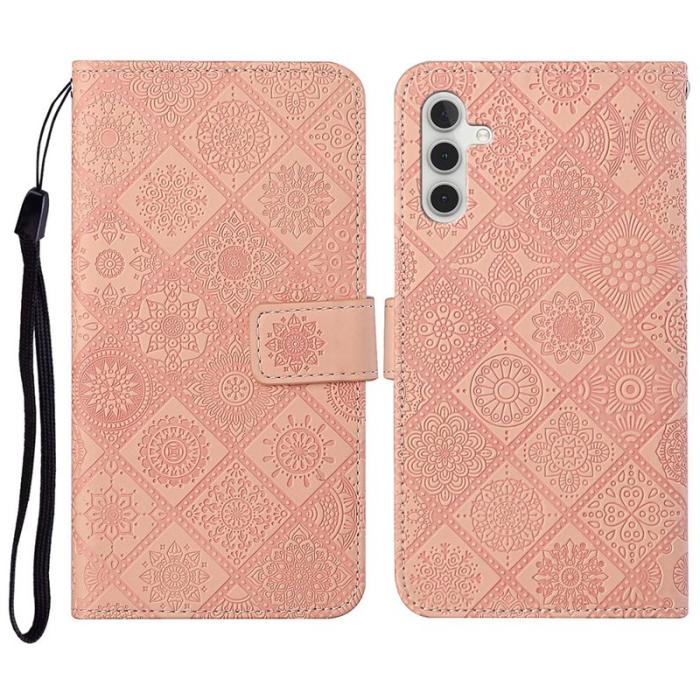 OEM - Plånboksfodral för Samsung Galaxy S26 Konstläder med rem - Rosa