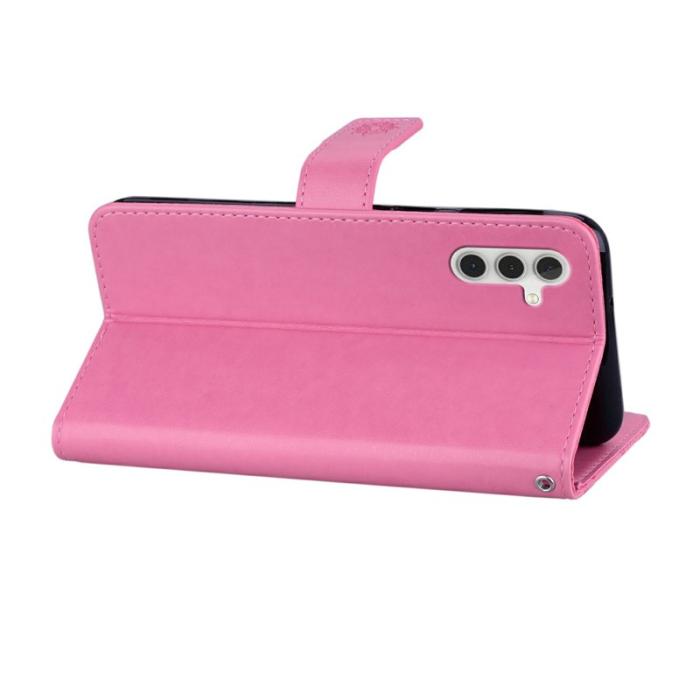 OEM - Plånboksfodral för Samsung Galaxy S26 Konstläder med rem - Rosa