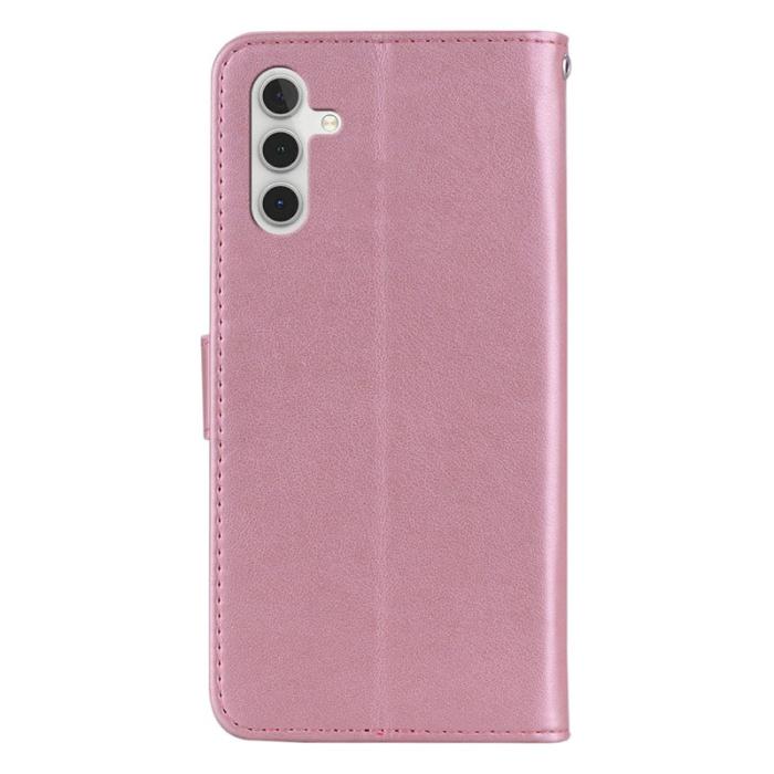 OEM - Plånboksfodral för Samsung Galaxy S26 Konstläder med rem - Roséguld