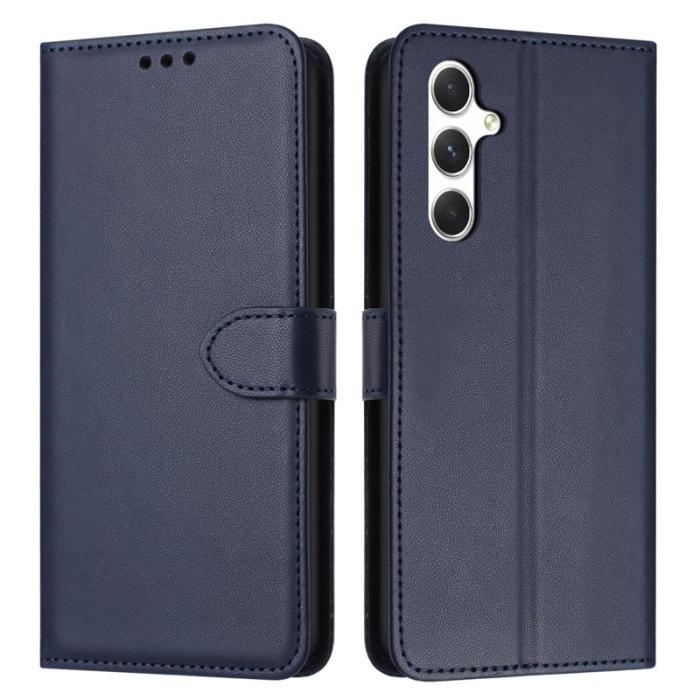 OEM - Plånboksfodral för Samsung Galaxy S26 Konstläder med ställ - Blå