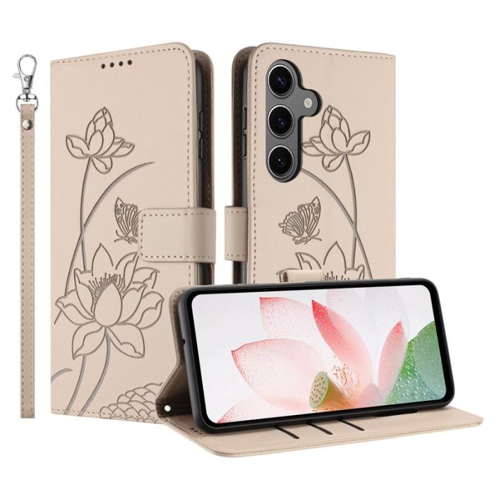 OEM - Plånboksfodral för Samsung Galaxy S26 Konstläder Stativ - Beige