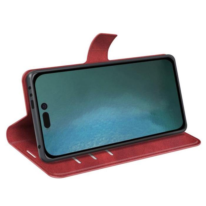 OEM - Flip Folio iPhone 14 Pro Max Plånboksfodral - Röd