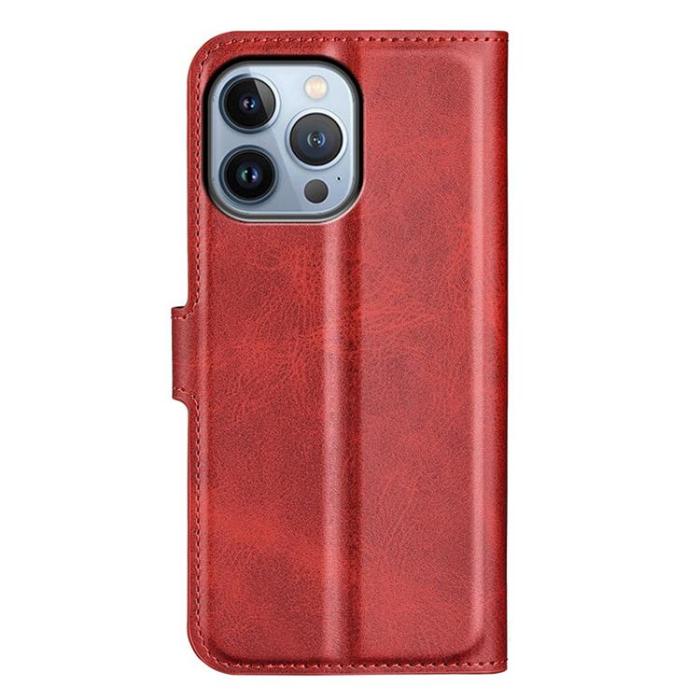 OEM - Flip Folio iPhone 14 Pro Max Plånboksfodral - Röd