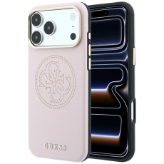 Guess - Guess Mobilskal F&ouml;r iPhone 18 Pro/iPhone 17 Pro Magsafe Perforated 4G Gold Logo